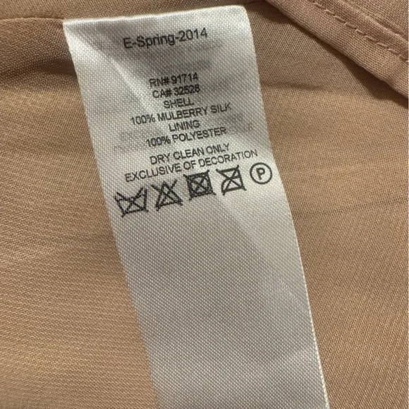 Armani Exchange Taupe High-Low Layered Midi Skirt - Picture 9 of 10